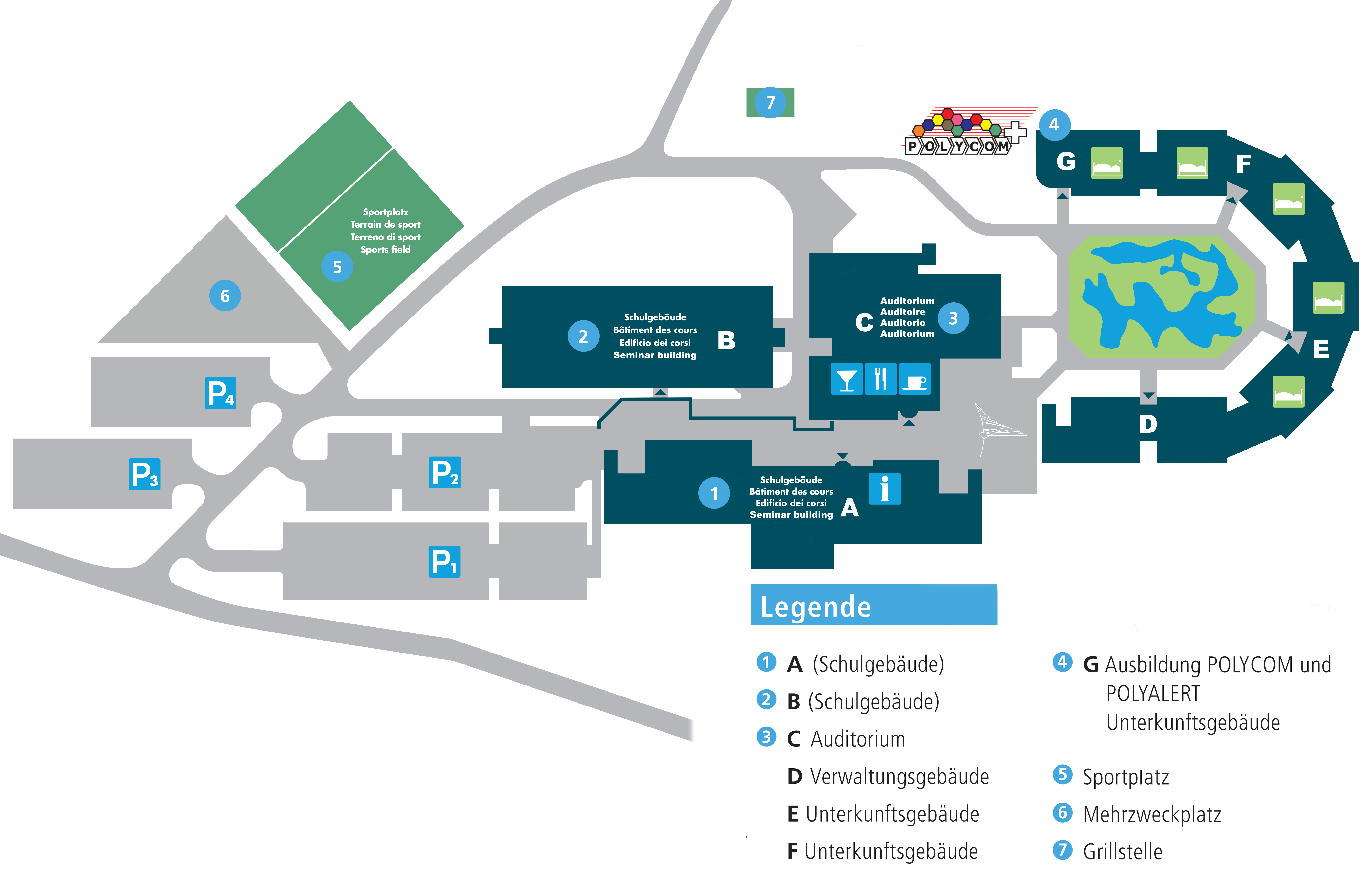 Situationsplan Eidg. Ausbildungszentrum (EAZS)